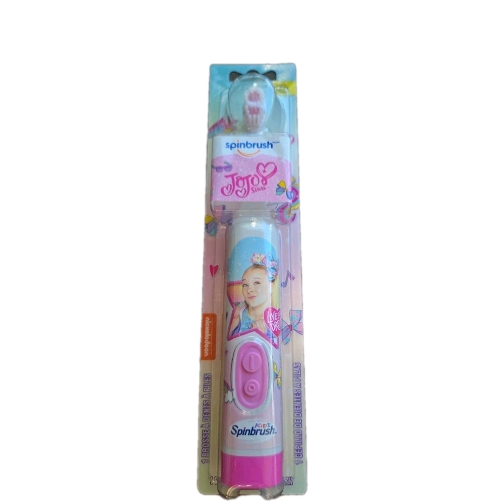 JOJO SIWA Kid’s SPINBRUSH Electric Battery Powered TOOTHBRUSH Soft NIP 2020 NEW